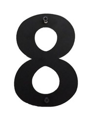 3 Pack 6 Inch Numbers Black Metal Home Business House Street Address Commercial