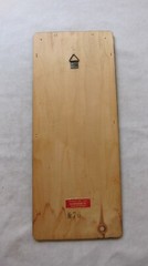 Used Wooden Handarbete Wall Plaque Made in Sweden 13 1/4″ x 5 3/8″ GC