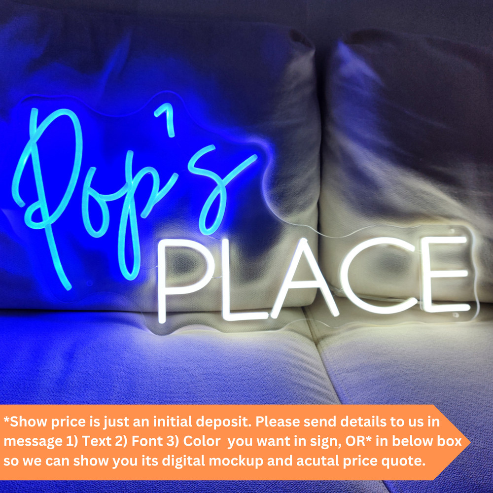 Personalized Neon Sign LED Night Light Custom Name Logo Signs Acrylic Wall Décor