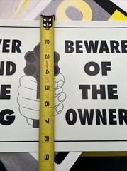 Beware Of Owner And Other Warning Signs Lot Of Ten 10 Plastic