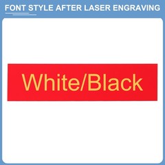 10″x2″ Blank Name Plates, 20 Pack Custom Engraved Name Plate, Red, Yellow