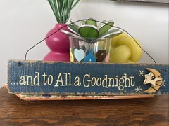 And To All A Good Night Cute Wooden Sign