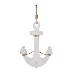 Wooden Anchor Home Wall Decor Wall Sculpture With Hanging Rope Wall Art 12″ X 1″