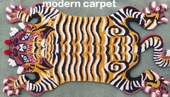 Tibetan Tiger Rugs 2×3 Feet Handmade 100% Woolen Hand Tufted For Home Decoration