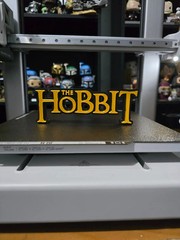 The Hobbit Logo Sign 3D Printed Display Plaque Freestanding Desk Shelf Decor