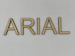 Laser Cut Unfinished Wood Letters or Numbers Arial Font Craft Cutout