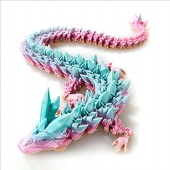 3D Printed Dragon Figures Multi-Jointed Movable Dragon Model Toys Tabletop Decor