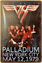 TIN SIGN 8×12 Van Halen Heavy Metal Rock Roll Band New York David Lee Roth DD9