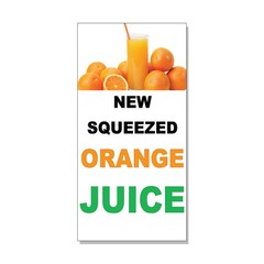 Fresh Squeezed Orange Juice Black Green Restaurant DECAL STICKER Store Sign