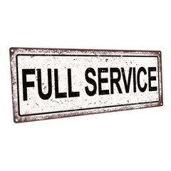 Full Service Metal Art Print for Decorating Mancave, Den, and Gameroom