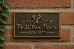 Customized classic Brass Signs – Nautical signs and plaques – Heavy duty 3D