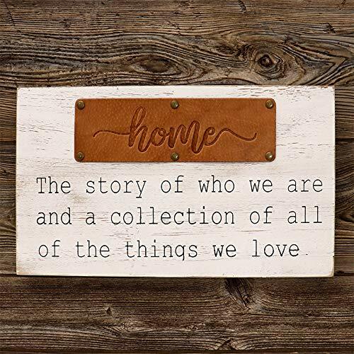 NEW Wooden 15.75″ x 9.5″ ‘Home – The Story of Who We” Hanging Box Sign
