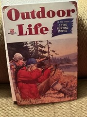 Love This “Outdoor Life” Vintage Metal Tin 8”x12”