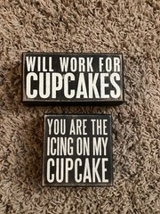Cupcake Decor Signs – Subway Style