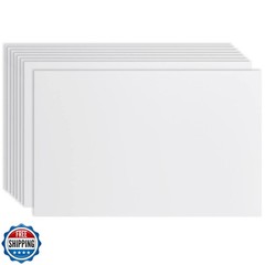 Juvale 8-Pack Corrugated Plastic Board Yard Signs – 24 x 36 in 4mm White – St