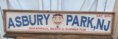 Rustic Style Asbury Park Wooden Sign Home Decor Framed – 8″x36″