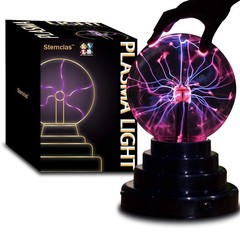 Plasma Ball/Light/Lamp, Static Electricity Globe Electric Lightning Ball, Tou…