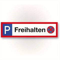 Freihalten German Parking Metal Sign Private Drive Entrance Warning Wall Decor