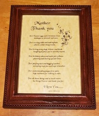 “Mother Thank You” 5×8 Frame Print