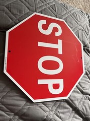Metal Stop Sign 12×12 Weather Proof