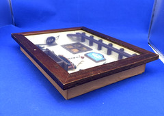 Nautical Fishing Shadow Box Vintage Wall Decor Lake Trout Sailboat