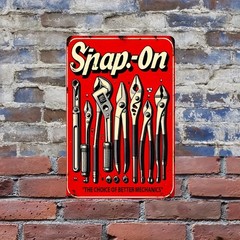 Snap-On Tools Metal Sign Mechanic Garage Decor The Choice of Better Mechanics