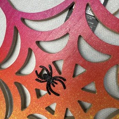 Ashland Hippie Hallow Sparkling Wall Decor Door Hanger Spider Web Festival New