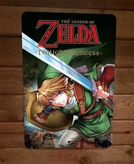 The Legend of Twilight Zelda Princess 8×12 Metal Wall Sign Video Game Poster