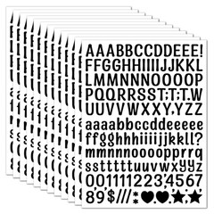 3040Pcs 20 Sheets Small Letter Number Stickers, 0.5inch Colorful Self-Adhesiv…