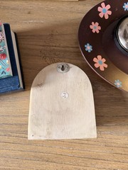 Vtg, cutesy, colorful wall hanger plaque for dog leash “Don’t forget to Walk Me”