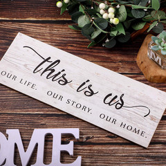 This Is Us Wall Sign Wooden Family Wall Plaques Inspiration Sign Farmhouse Entry