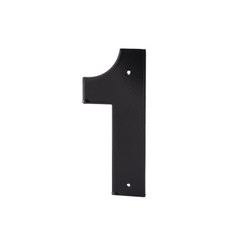 Helvetica Font Individual House Number 1 Size 16 Inch Metal Address Digit Sign
