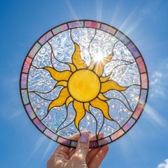 Disney Tangled Sun Suncatcher, Rapunzel Floating Lanterns Window Hanging,