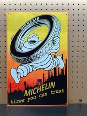 Michelin Tires Metal sign 17.5″ x 11.5″ made on 20 Gauge Steel