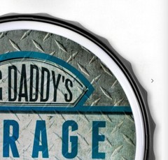 Big Daddy’s Garage Neon LED Light Rope Bottle Cap Sign – Led Neon Light Up Sign