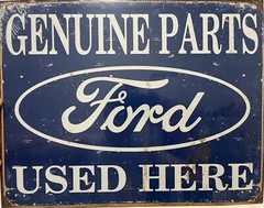 Ford Tin Sign for Wall Vintage Metal! 12.5” x 16”