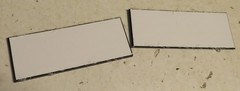 10 ea BLANKS Engraving Name Plates Plastic Labels Office Door Desk Plaques 2x.75