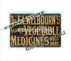 Dr. Welbourn’s Vegetable Medicines metal tin sign collectible wall art