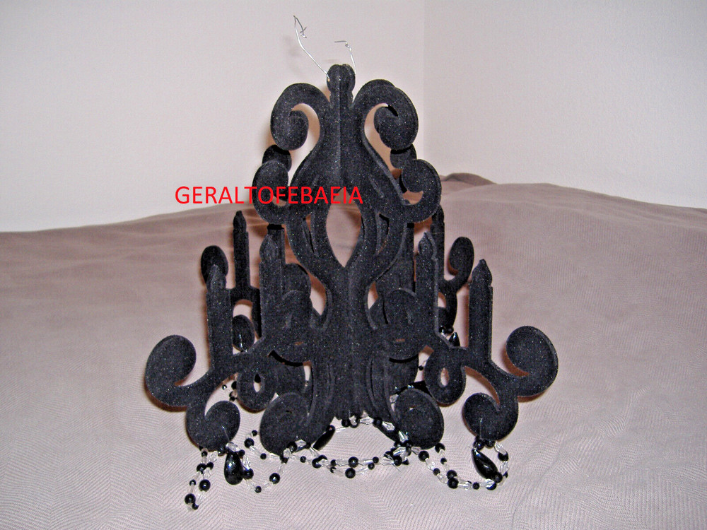 VELVET CHANDELIER, FAUX CHANDELIER, GOTH, HORROR, VAMPIRE