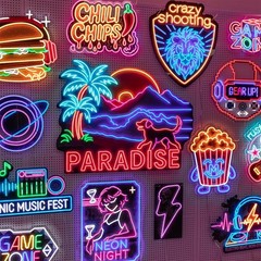 Custom Logo Neon Sign Personalized UV Printed Business Logo Sign Wall Decor