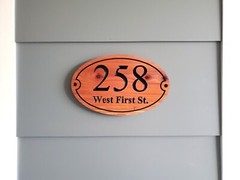 Custom House Number Sign Street Address Plaque Carved Wood Home Apartment Duplex