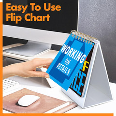 40 Pages Funny Desk Sign, Desktop Flip 34 Different Fun and Flip-Over Messages p