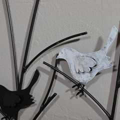Lechesis Metal Birds on Branches Wall Art Decor Sculptures – 25″ x 29 1/2″