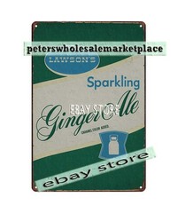 1970s Lawson’s Sparkling Ginger Ale tin sign