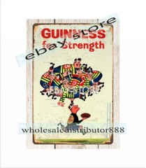 Irish stout beer rugby man cave dinning tin sign alcohol beverage