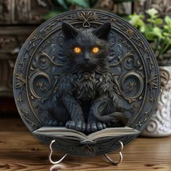 1 PC Cat garland acrylic sign vintage style waterproof, weatherproof function