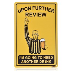 VAZIOYAR Funny Football Sign,Football 8 inches by 12 inches, Light Yellow