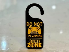 Gaming Door Hanger Sign Do Not Disturb Game Zone Gamer Room Decor For Boys Gift