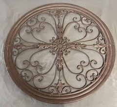 Metal Circular Outdoor/Indoor Ornate Wall Decor 25.5”
