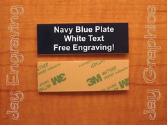 Custom Engraved 1×3 Plate  Adhesive-Backed Personalized Customized Sign Plaque